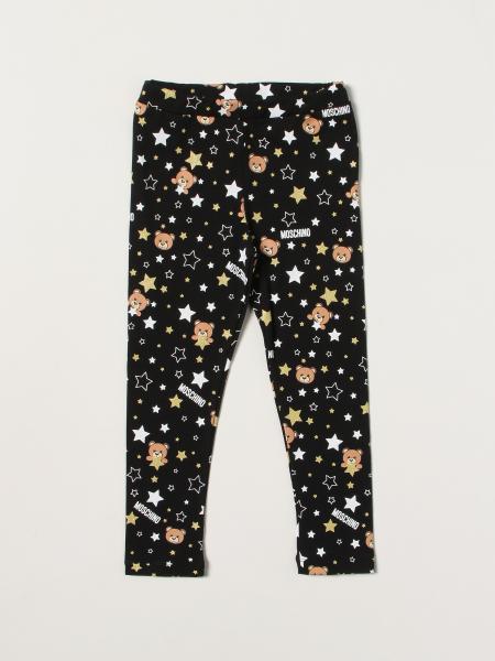 Moschino Baby leggings with all over prints