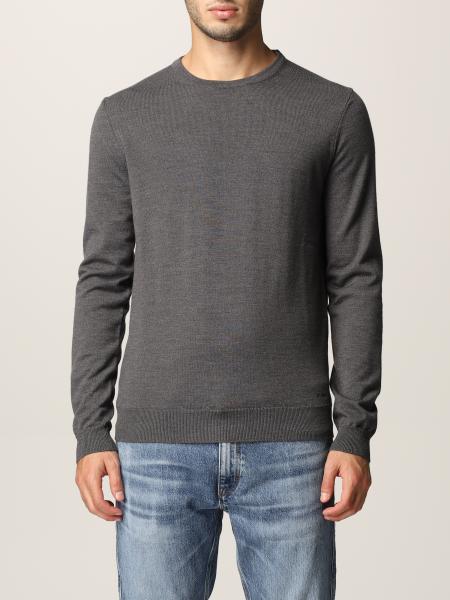 HUGO: sweater for man - Grey | Hugo sweater SANPAOLO31023655701 online ...