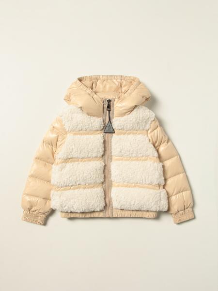 Moncler nylon and fur jacket