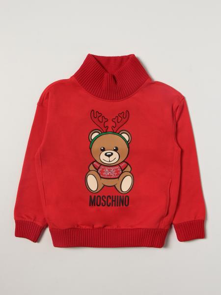 Moschino Kid sweater with teddy reindeer
