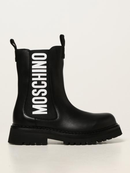 Bottines en cuir Moschino Couture