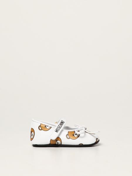 Moschino Baby ballerinas in leather with Teddy