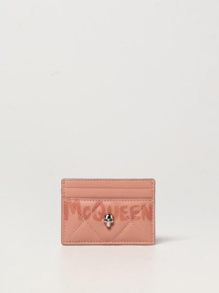 Alexander McQueen credit card holder in leather