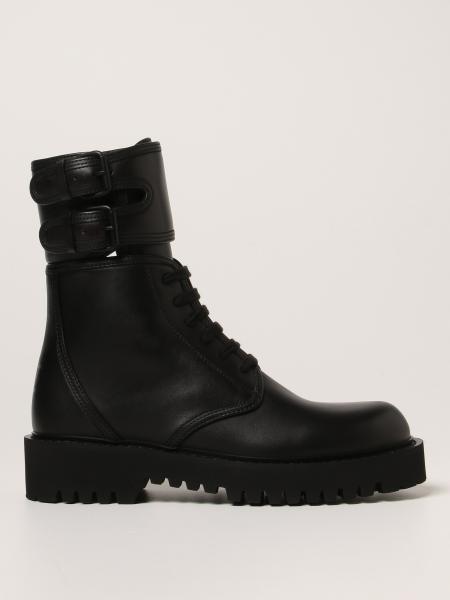 Valentino Garavani men: Valentino Garavani Combat Boot Campsite leather ankle boot