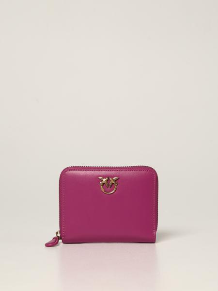 PINKO: Taylor wallet in calfskin - Cyclamen | Pinko wallet 1P22EW Y6XT ...