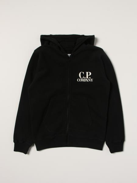 C.p. Company: Felpa C.P. Company in cotone con lenti logate