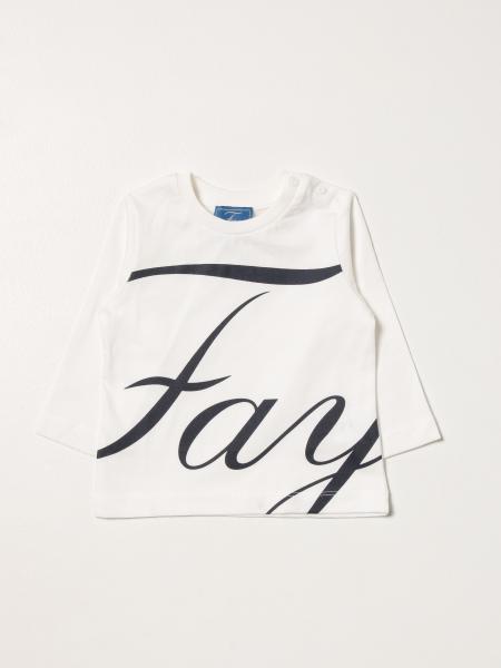 T-shirt Fay in jersey di cotone con maxi logo