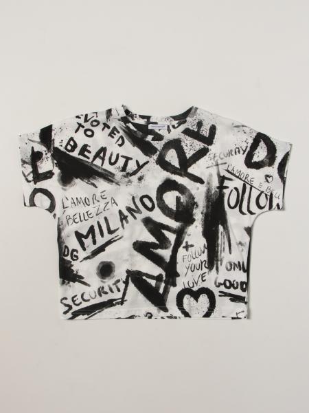 Dolce & Gabbana cotton T-shirt with all over logo