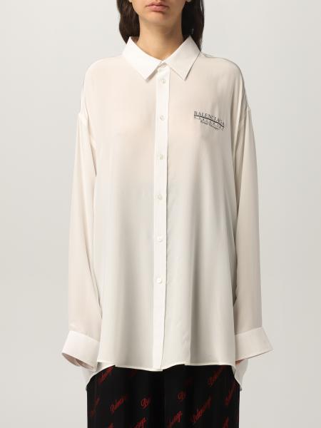 Balenciaga: Balenciaga oversized silk shirt