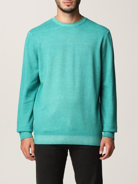 MALO: sweater for man - Grass Green | Malo sweater UXA140F2K11 online
