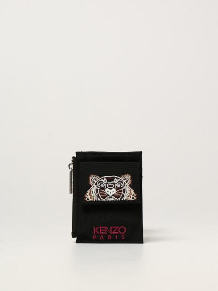 Kenzo wallet in technical canvas with embroidered tiger
