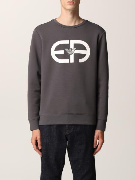 Emporio Armani sweatshirt in cotton blend with maxi logo