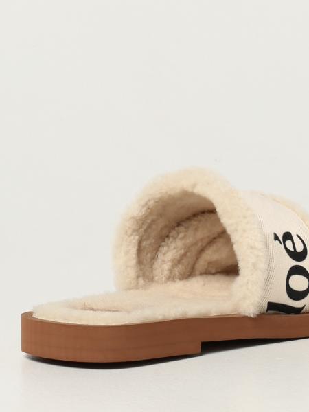 chloe fur sandals