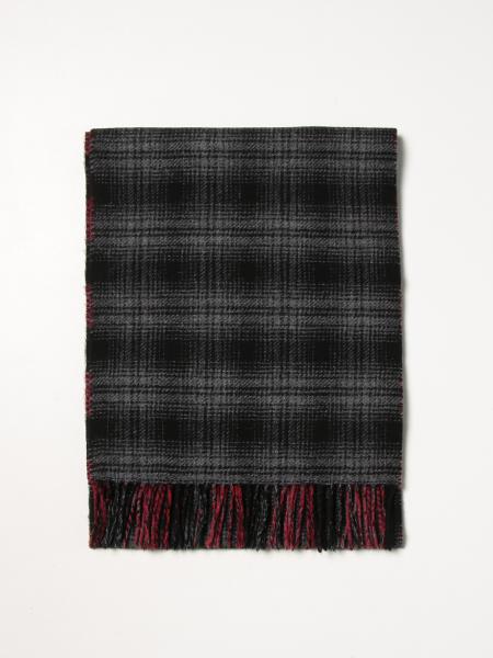 Woolrich tartan wool scarf