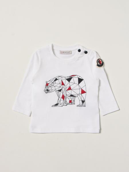 T-shirt Moncler con stampa orso geometrica