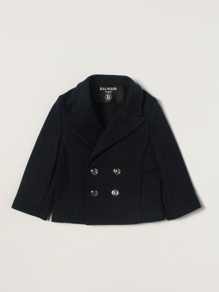 Balmain double-breasted jacket in cotton blend