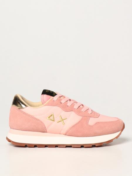 SUN 68: sneakers in suede and nylon - Pink | Sun 68 sneakers Z41202 ...
