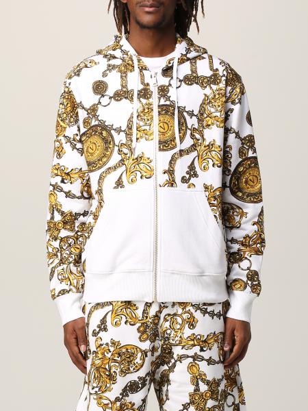 versace jeans couture white sweatshirt