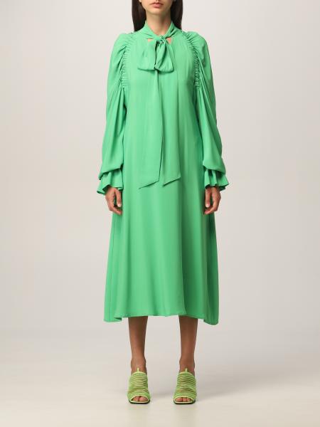 ERIKA CAVALLINI: dress for woman - Green | Erika Cavallini dress P1WT02 ...