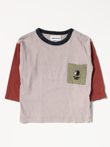 Bobo Choses bambino: T-shirt Bobo Choses in cotone bicolor