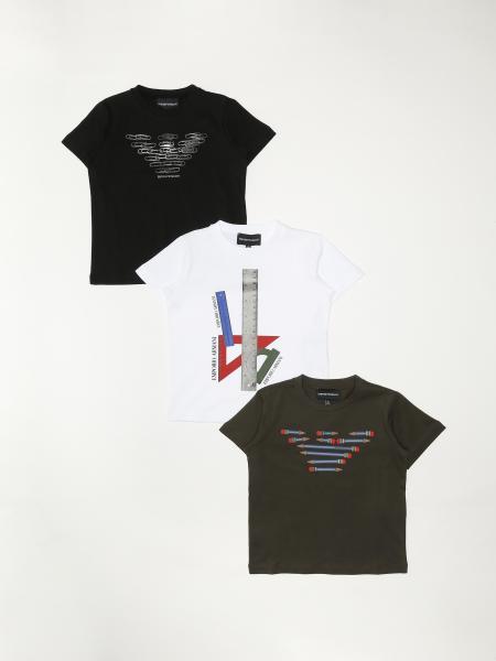 Set 3 t-shirt Emporio Armani con logo