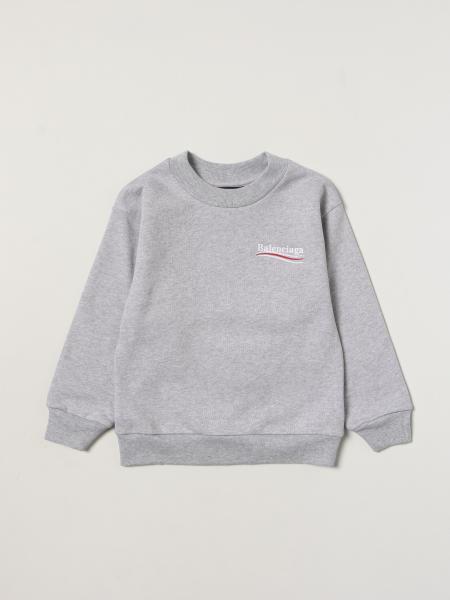 BALENCIAGA: sweater for boys - Grey | Balenciaga 682146 TLV81 at