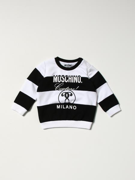Moschino Baby sweatshirt in cotton with bands