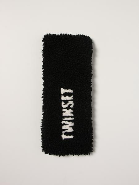 Twin-set scarf with all over logo