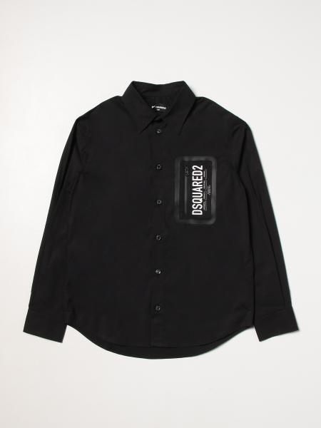 Dsquared2 Junior shirt with logo and zip