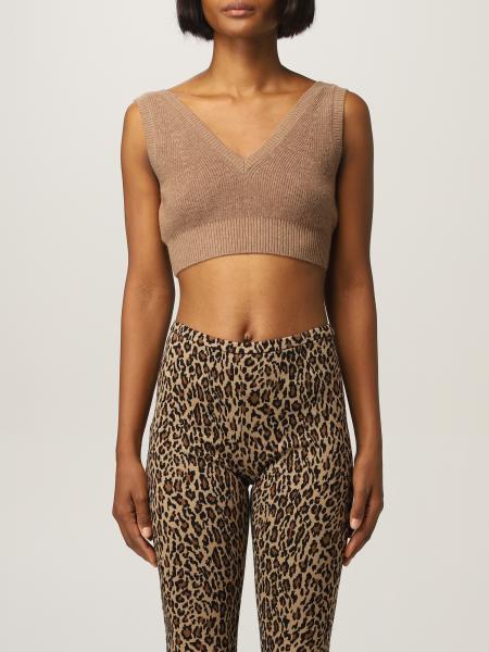 Top cropped Pinko in maglia