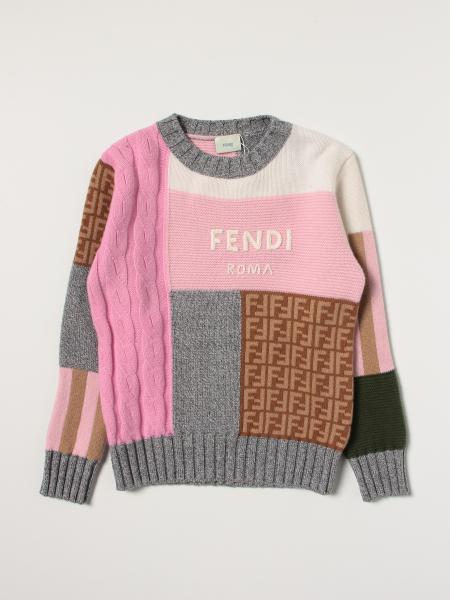 FENDI: sweater for girls - Fa01 | Fendi sweater JUG013 AG1C online on ...