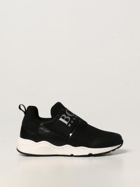 HUGO BOSS: on sneakers - Black | Hugo Boss shoes J29T93 at GIGLIO.COM