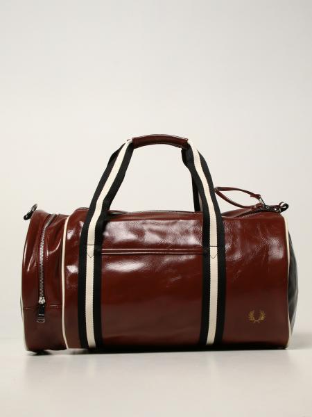 FRED PERRY: travel bag for man - Brown | Fred Perry travel bag L2228-39 ...