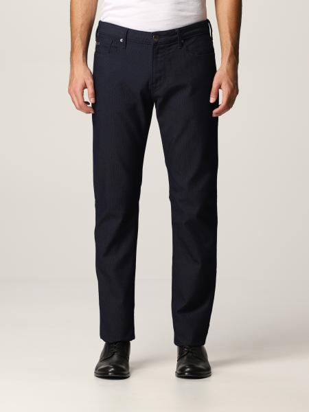 EMPORIO ARMANI: 5-pocket pants - Blue | Emporio Armani pants 8N1J06 1N2NZ  online on 