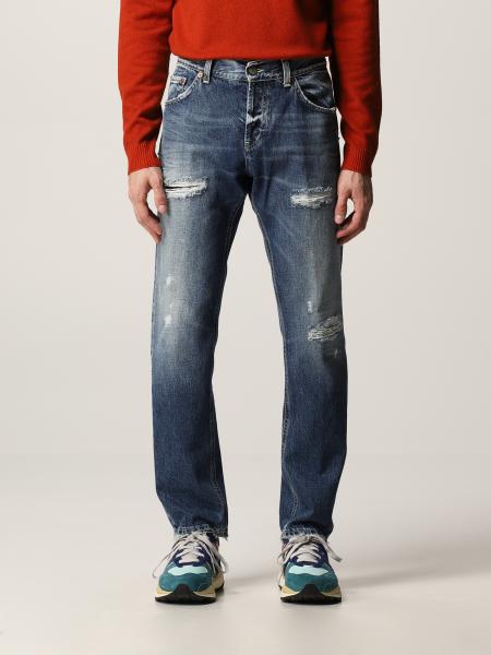 Jeans Dondup in denim washed con rotture
