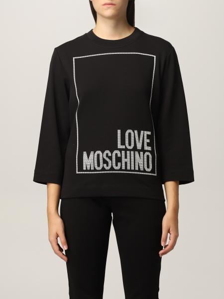 Love Moschino cotton sweatshirt with logo