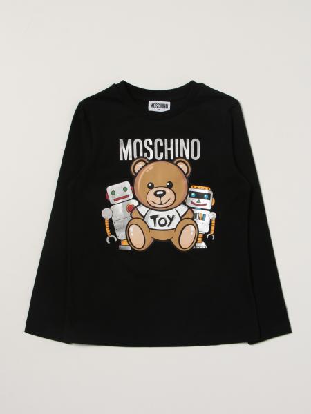 T-shirt Moschino Kid in cotone con stampa teddy