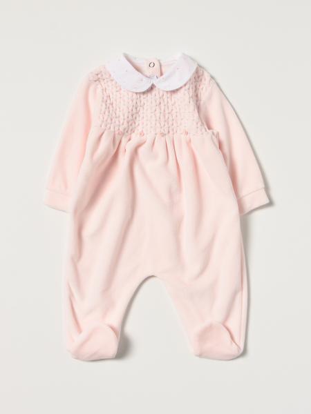 Siola kids: Cotton footed jumpsuit with micro roses