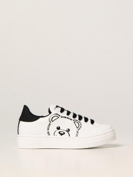 Moschino Kid leather trainers