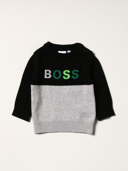 Two-tone Hugo Boss sweater with logo