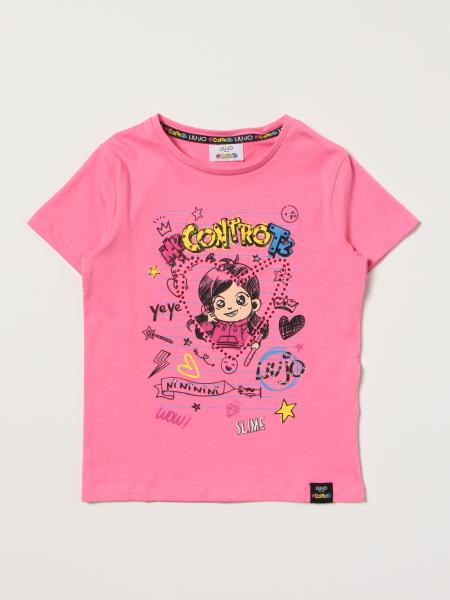 Liu Jo girls' clothes: Liu Jo cotton t-shirt with Me Against You print