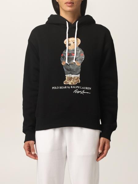 POLO RALPH LAUREN: sweatshirt for woman - Black | Polo Ralph Lauren  sweatshirt 211846852 online on 
