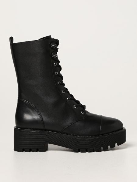 MICHAEL KORS: Bryce Michael leather ankle boots - Black | Michael Kors ...