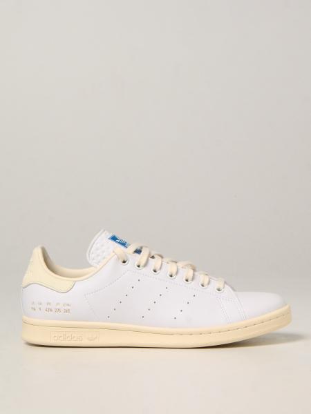 Adidas men: Stan Smith Adidas Originals trainers in leather and nubuck