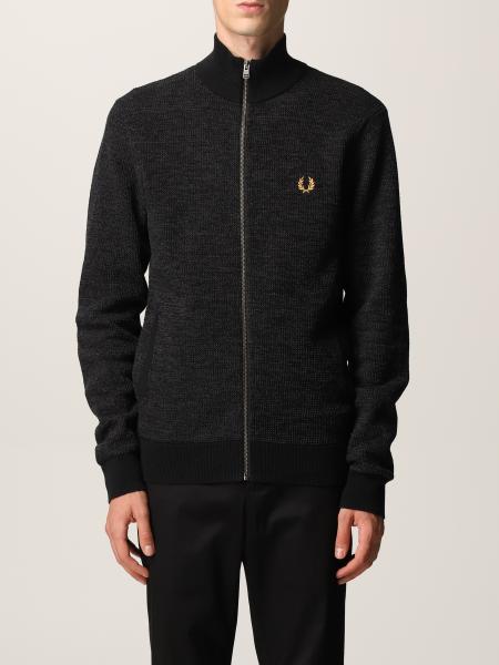 Textured zip-through cardigan, felpa full zip con effetto tessuto nido d'ape