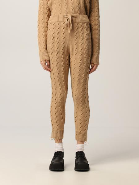 Laneus: Pantalone cropped Laneus in lana merino e cashmere