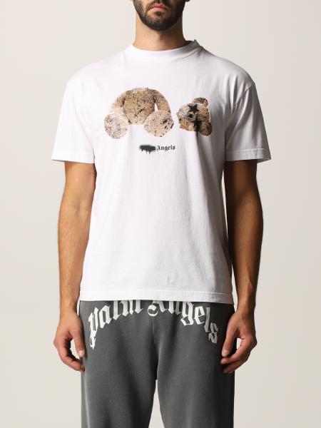T-shirt Palm Angels in cotone con stampa orso