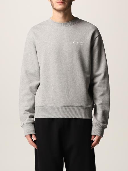 Snart Spænde Udlænding OFF-WHITE: sweatshirt for man - Grey | Off-White sweatshirt  OMBA025F21FLE007 online on GIGLIO.COM