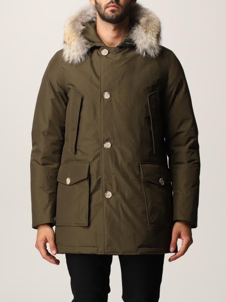 WOOLRICH: Jacket men - Green | Jacket Woolrich CFWOOU0482MRUT001 GIGLIO.COM