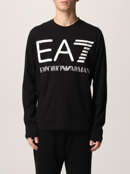Ea7: T-shirt Ea7 in cotone con logo